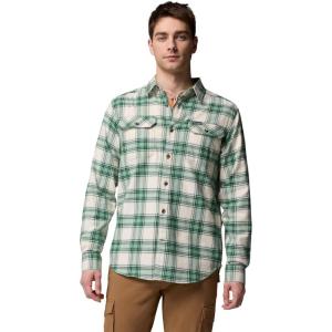 Columbia Mens Flare Gun Stretch Flannel(Rain Forest Two Lane Tartan)