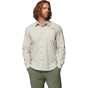 Columbia Mens Harbor Peak Long Sleeve Shirt(Misty Jade Wayward Tartan)