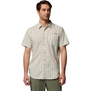 Columbia Mens Harbor Peak Short Sleeve Shirt(Misty Jade Wayward Tartan)