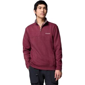 Columbia Men’s Hart Mountain II Half Zip Jacket(Rich Wine Heather)