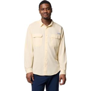 Columbia Men’s PFG Backwater Long Sleeve Shirt(Lemon Wash)