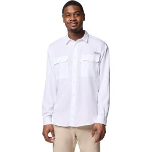 Columbia Men’s PFG Backwater Long Sleeve Shirt(White)