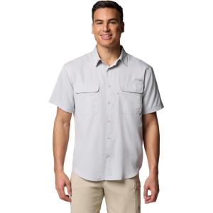 Columbia Mens PFG Backwater Short Sleeve Shirt(Cool Grey)