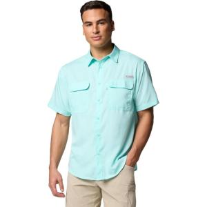 Columbia Mens PFG Backwater Short Sleeve Shirt(Gulf Stream)