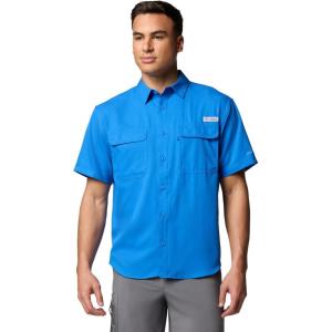 Columbia Mens PFG Backwater Short Sleeve Shirt(Vivid Blue)