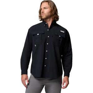 Columbia Men’s PFG Bahama II Long Sleeve Shirt(Black)