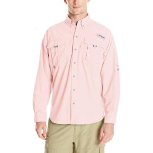 Columbia Men’s PFG Bahama II Long Sleeve Shirt(Cherry Blossom)
