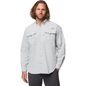 Columbia Men’s PFG Bahama II Long Sleeve Shirt(Cool Grey)