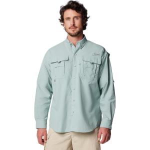 Columbia Men’s PFG Bahama II Long Sleeve Shirt(Crushed Blue)