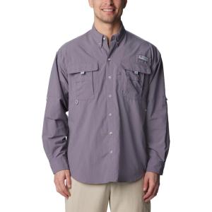 Columbia Men’s PFG Bahama II Long Sleeve Shirt(Granite Purple)