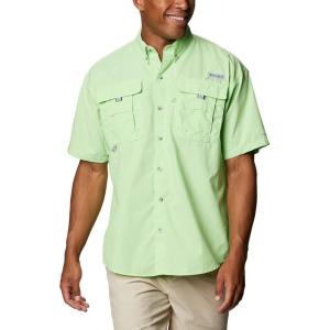 Columbia Men’s PFG Bahama II Short Sleeve Shirt(Lime Glow)