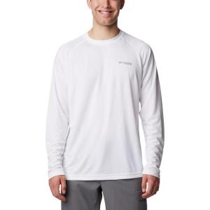 Columbia Mens PFG Solar Stream Long Sleeve(White)