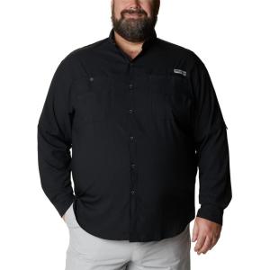 Columbia Mens PFG Tamiami Ii Long Sleeve Shirt(Black)