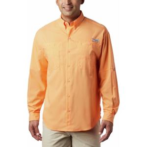 Columbia Mens PFG Tamiami Ii Long Sleeve Shirt(Bright Nectar)