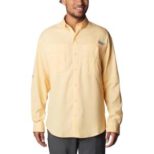 Columbia Mens PFG Tamiami Ii Long Sleeve Shirt(Cocoa Butter)