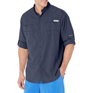 Columbia Mens PFG Tamiami Ii Long Sleeve Shirt(Dark Mountain)