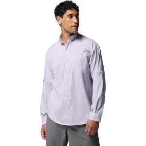 Columbia Mens PFG Tamiami Ii Long Sleeve Shirt(Lavender Pearl)