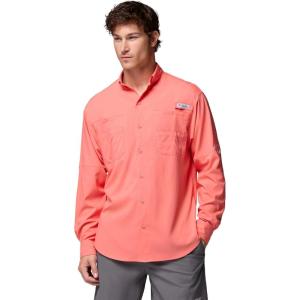 Columbia Mens PFG Tamiami Ii Long Sleeve Shirt(Melonade)