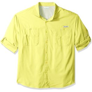 Columbia Mens PFG Tamiami Ii Long Sleeve Shirt(Neon Light)