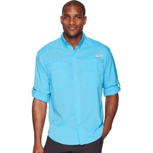 Columbia Mens PFG Tamiami Ii Long Sleeve Shirt(Riptide)