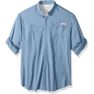 Columbia Mens PFG Tamiami Ii Long Sleeve Shirt(White Cap)