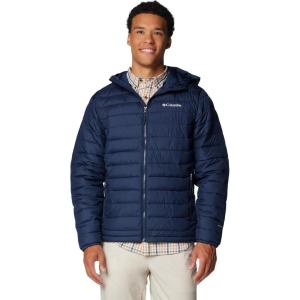 Columbia Men’s Powder Lite II Hooded Jacket(Collegiate Navy)