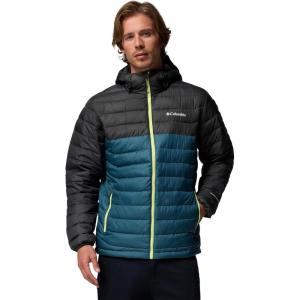 Columbia Men’s Powder Lite II Hooded Jacket(Everblue/Shark)