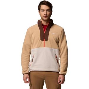 Columbia Mens Sequoia Grove Half Zip Fleece(Canoe/Dark Stone/Tobacco)
