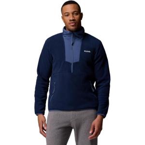 Columbia Mens Sequoia Grove Half Zip Fleece(Collegiate Navy/Dark Mountain)