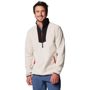 Columbia Mens Sequoia Grove Half Zip Fleece(Dark Stone/Black/Spicy Pulls)