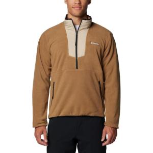 Columbia Mens Sequoia Grove Half Zip Fleece(Delta/Ancient Fossil/Black)
