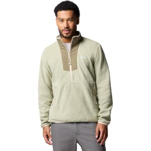 Columbia Mens Sequoia Grove Half Zip Fleece(Safari/Stone Green)