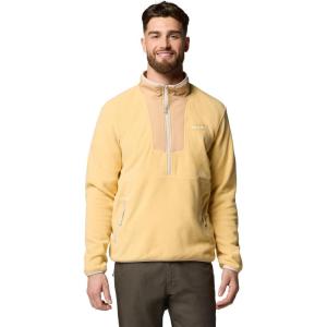 Columbia Mens Sequoia Grove Half Zip Fleece(Sand Dune/Canoe)