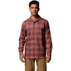 Columbia Mens Silver Ridge Utility Lite Plaid Long Sleeve(Spice Ridge Ombre)