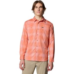 Columbia Mens Silver Ridge Utility Lite Plaid Long Sleeve(Tuscan Large Blur Check)