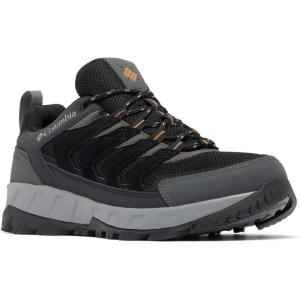 Columbia Men’s Strata Trail Low Waterproof Hiking Shoes(Black/Elk)