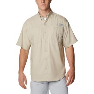 Columbia Men’s Tamiami II Short Sleeve Shirt(Fossil/Realtree Edge)