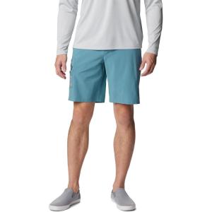 Columbia Men’s Tamiami II Short Sleeve Shirt(Tranquil Teal/Orange Reef)