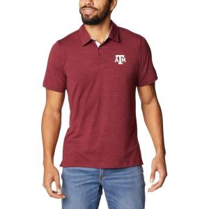 Columbia Men’s Tech Trail Polo(Tam – Deep Maroon)