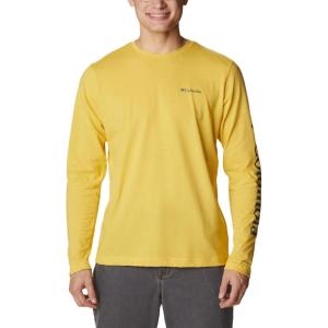 Columbia Mens Thistletown Hills Long Sleeve Crew(Golden Nugget)