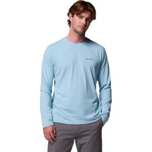 Columbia Mens Thistletown Hills Long Sleeve Crew(Vintage Blue Heather)