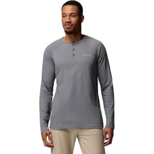 Columbia Mens Thistletown Hills Raglan Henley(City Grey Heather)
