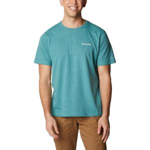 Columbia Men’s Thistletown Hills Short Sleeve(Electric Turquoise/Collegiate Navy)