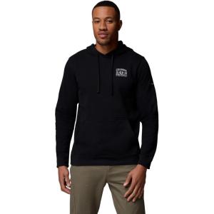 Columbia Mens Trek Graphic Hoodie, Black/Outdoor Arch, Large