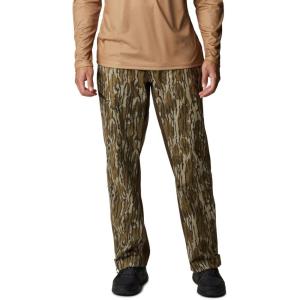 Columbia Mens Trophy Rack Silent Rain Pant(Mossy Oak Bottomland)