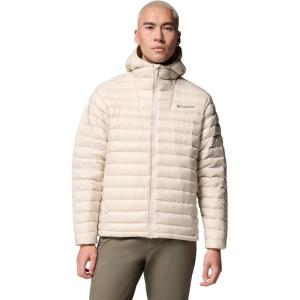 Columbia mens Corelite Down Hooded Jacket(Dark Stone)