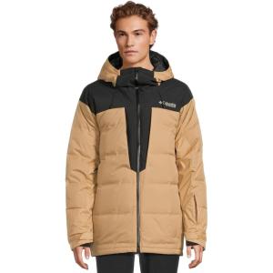 Columbia mens Glacier Ridge Down Jacket(Canoe/Black)