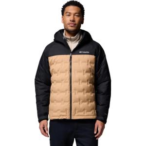 Columbia mens Grand Trek III Down Hooded Jacket(Canoe/Black)