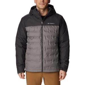 Columbia mens Grand Trek III Down Hooded Jacket(City Grey  Shark)