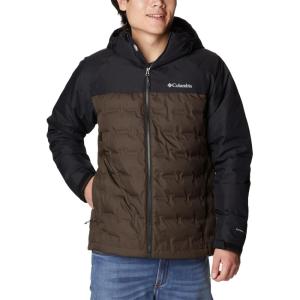 Columbia mens Grand Trek III Down Hooded Jacket(Cordovan/Black)